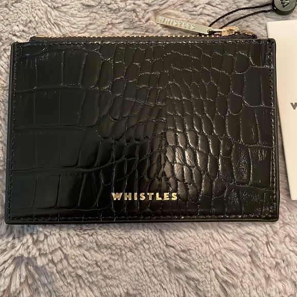 Whistles Croc Coin Purse - Picture 4 of 4